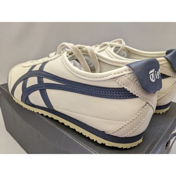 Onitsuka Tiger MEXICO 66 Leather 1183C102-200 Birch/Peacoat Unisex Size 8 - Picture 8 of 13